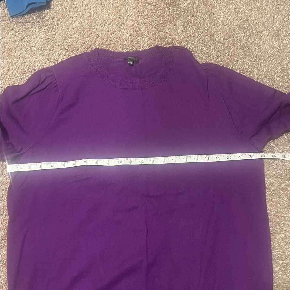 Talbots SCALLOP TRIM PULLOVER SWEATER - Picture 7 of 7